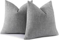Grey Chenille Throw Pillow Covers