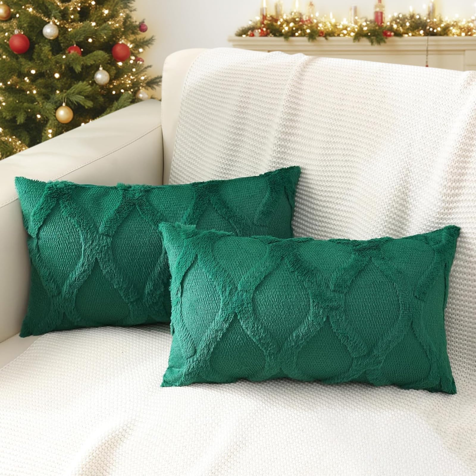 Faux Fur Throw Pillow Covers
