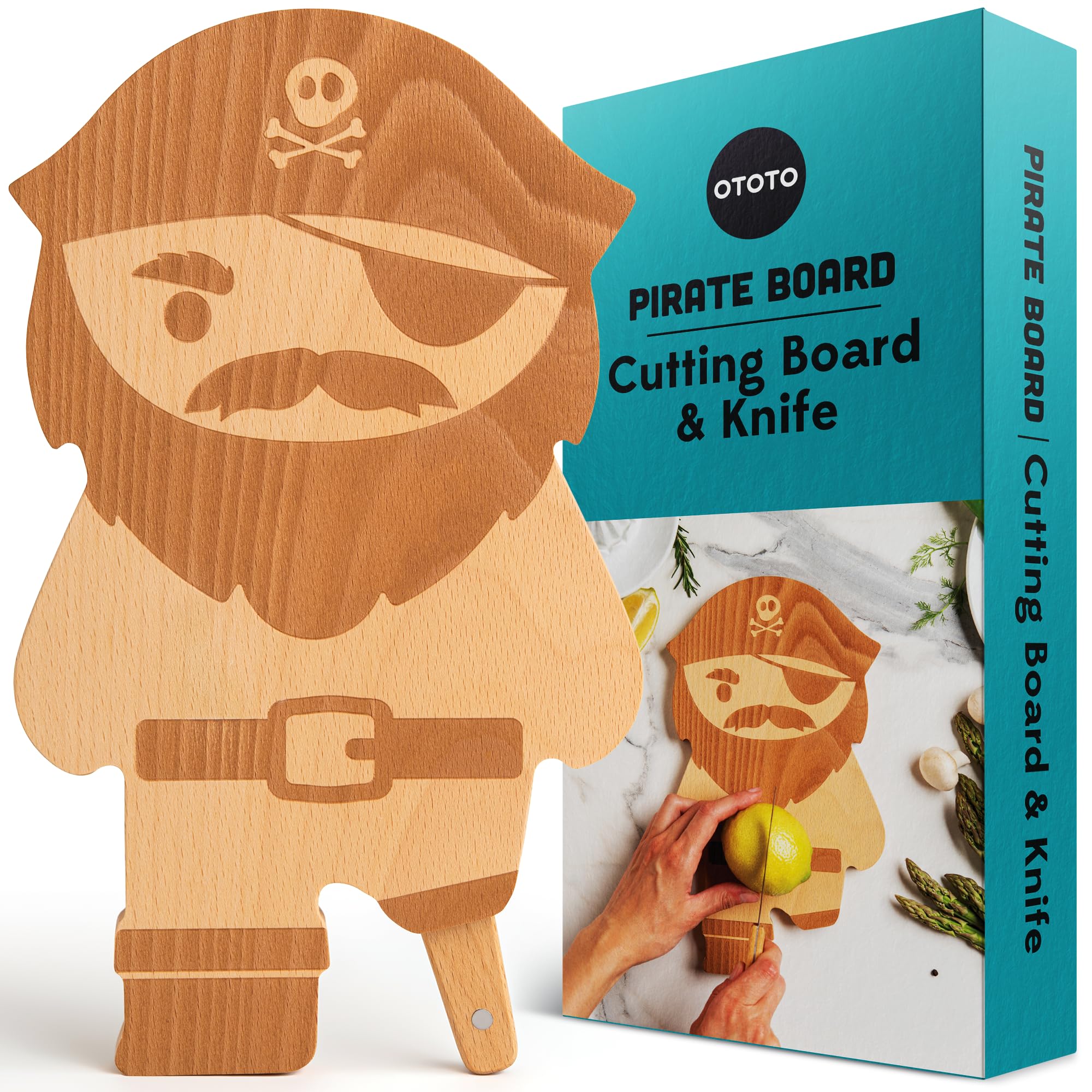 OTOTO Cutting Board - Wooden & Plastic Cutting Boards for Kitchen, Fun & Spooky Kitchen Gadgets, Housewarming & Goth Gifts, Dishwasher Safe (Bat, Plastic)