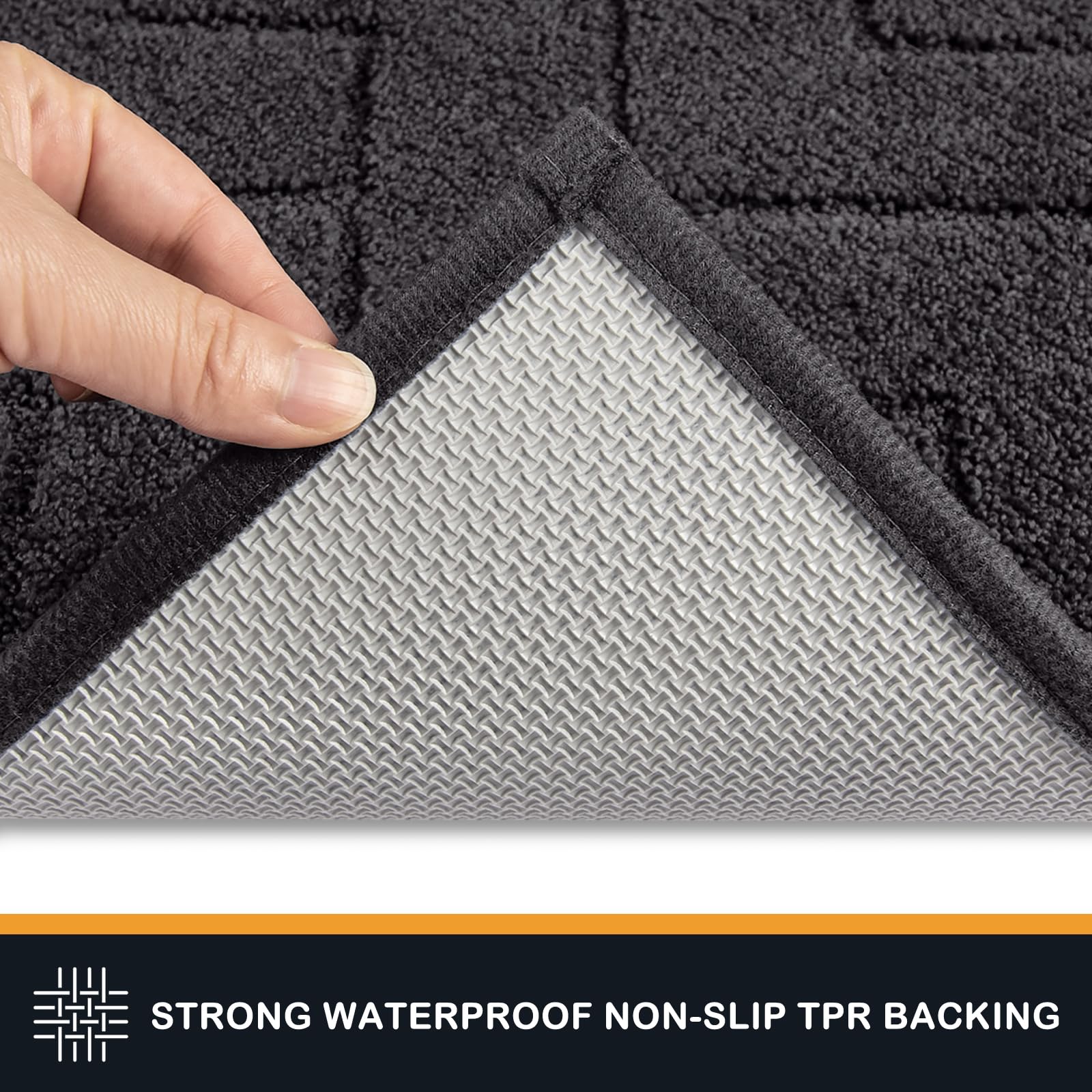 PURRUGS Dirt Trapping Door Mat 20" x 31.5", Non-Slip Machine Washable Entry Rug, Dog Doormat, Indoor Front Door Mat, Super Absorbent Entryway Rug for Muddy Shoes & Paws, Taupe
