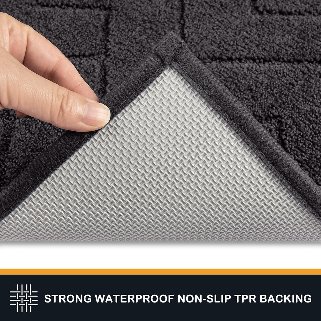 PURRUGS Dirt Trapping Door Mat 20" x 31.5", Non-Slip Machine Washable Entry Rug, Dog Doormat, Indoor Front Door Mat, Super Absorbent Entryway Rug for Muddy Shoes & Paws, Taupe