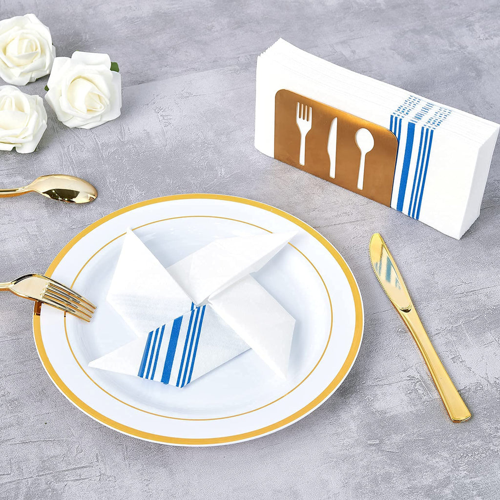 Vplus 150 PACK Guest Towels Disposable Bathroom, Decorative Bathroom Napkins, Soft, and Absorbent Disposable Paper Hand Towel for Dinners, Kitchen, Parties, Weddings, Christmas Party