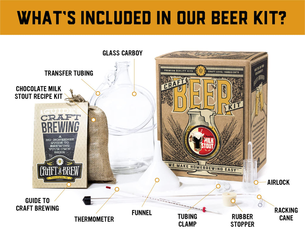 Craft A Brew - American Pale Ale - Beer Making Kit - Make Your Own Craft Beer - Complete Equipment and Supplies - Starter Home Brewing Kit - 1 Gallon