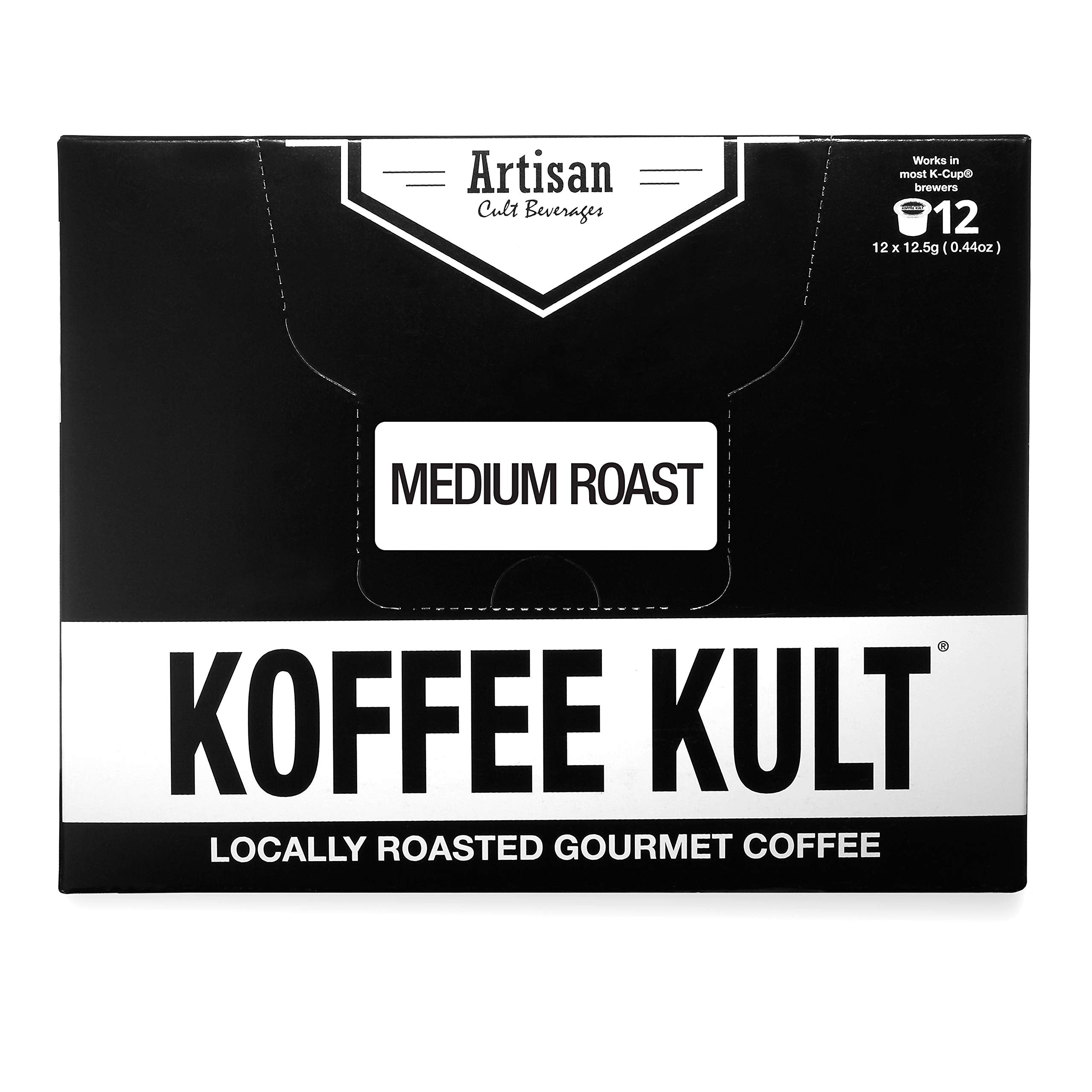 Koffee Kult Premium Dark Roast Coffee Single Serve coffee cups in pods for K-Cup 12 count