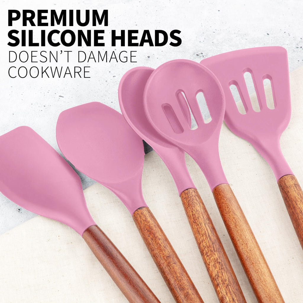 Zulay Kitchen 5 Piece Silicone Utensil Set