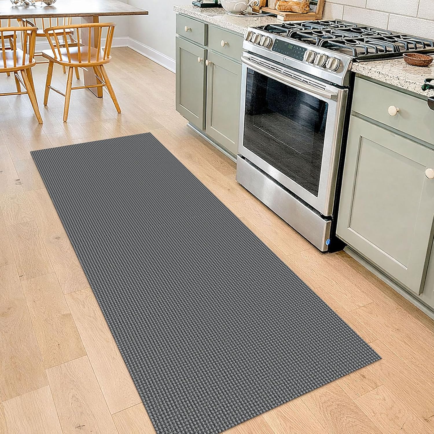 IOHOUZE Small Area Rug 2x3 Washable Woven Rugs for Entryway Non Slip Rubber Backed Kitchen Rugs Indoor Outdoor Doormat Throw Rug Floor Carpet for Entrance Front Door, Orange/Tan/Brown