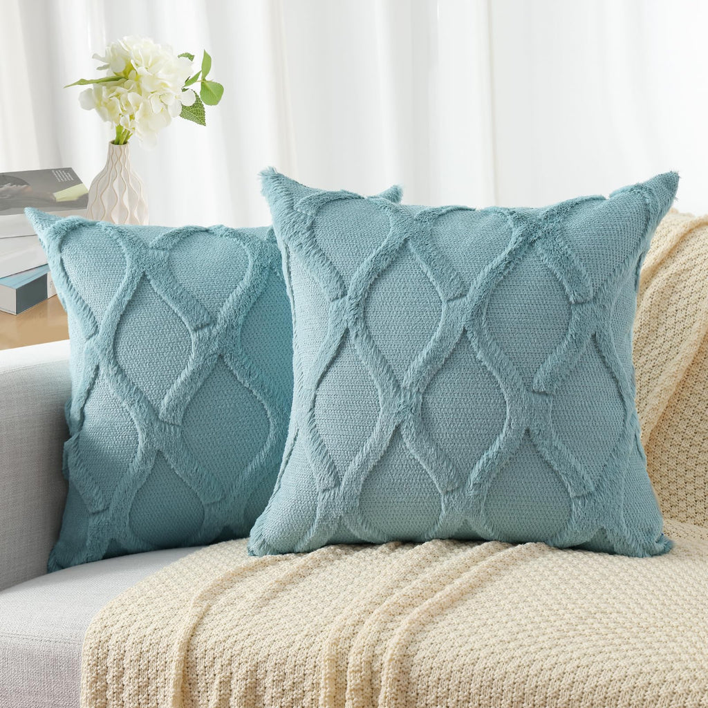 Faux Fur Throw Pillow Covers