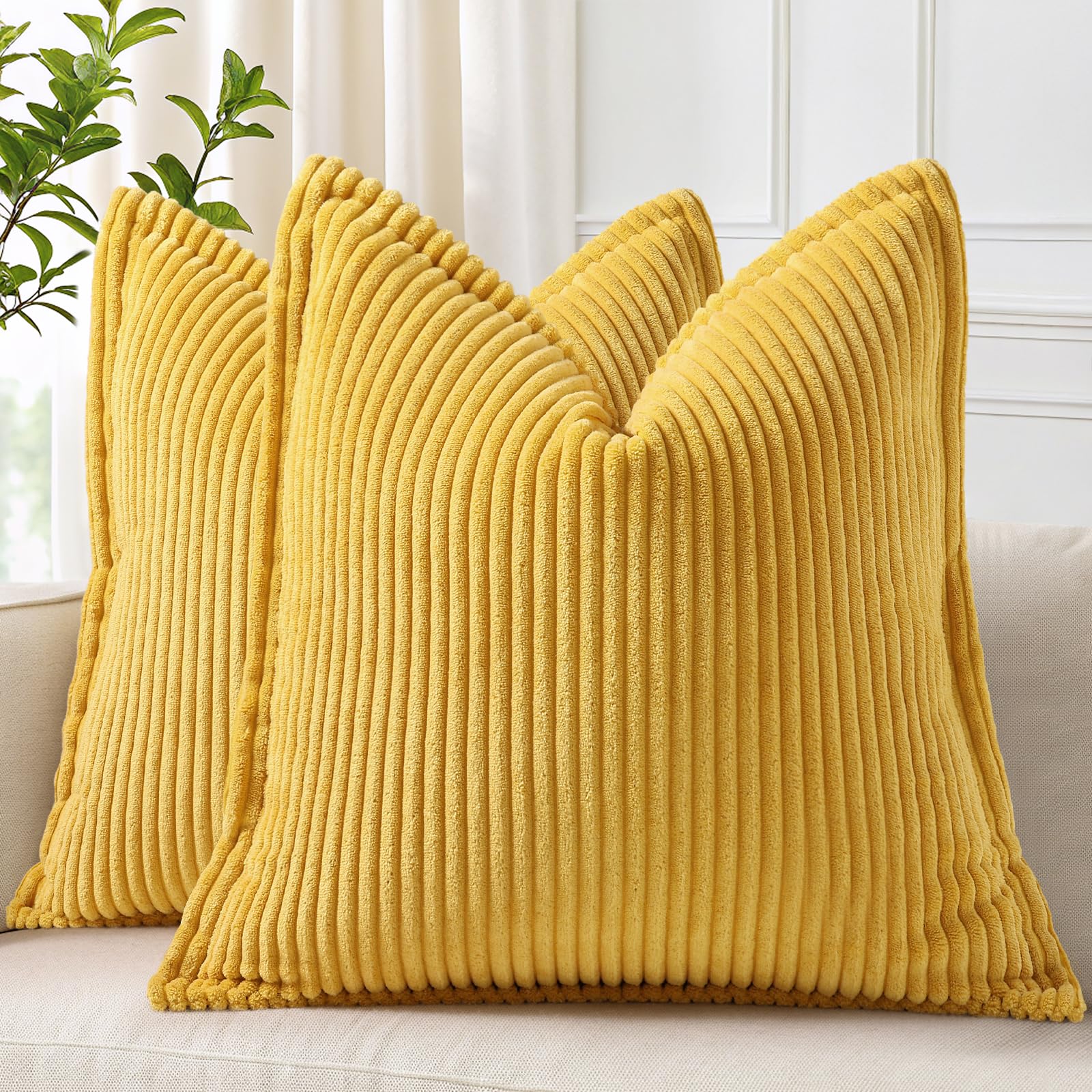 Cream White Throw Pillow Covers