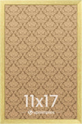 upsimples 11x17 Picture Frame, Wall Gallery Photo Frames with Engineered Wood, Gold 1 Pack