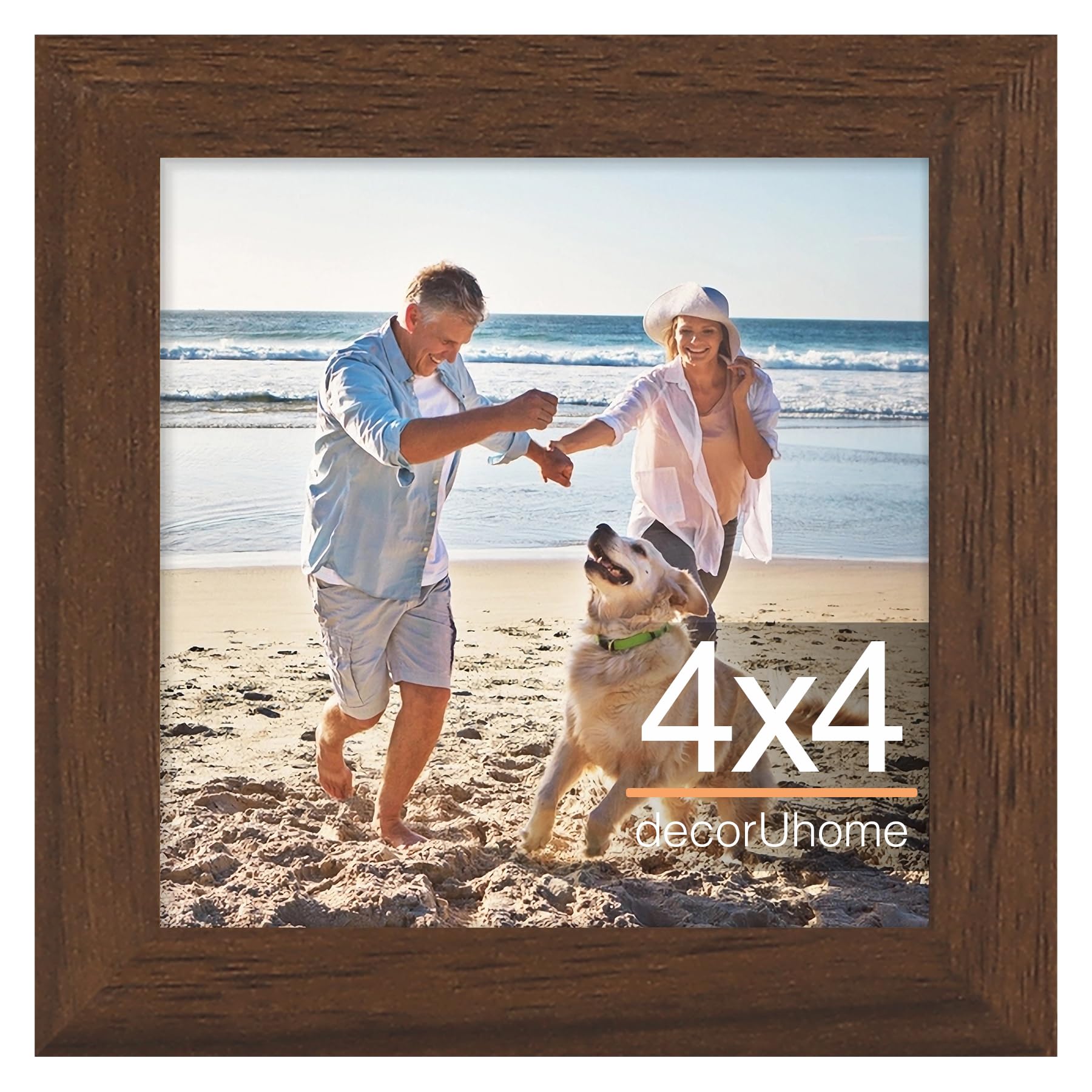decorUhome 8x10 Picture Frame, Display Pictures 5x7 with Mat or 8x10 without Mat, Wall & Tabletop Display Photo Frame, Black, 1 Pack