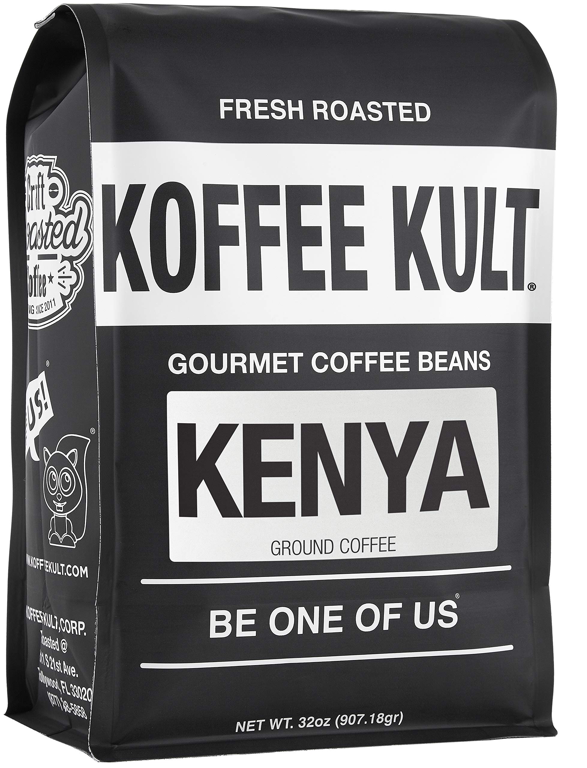 Koffee Kult Koffee Kult Medium Roast Smooth and Flavorful Ground Coffee - Perfect for a Relaxing Cup Anytime (Medium Roast, 32oz)