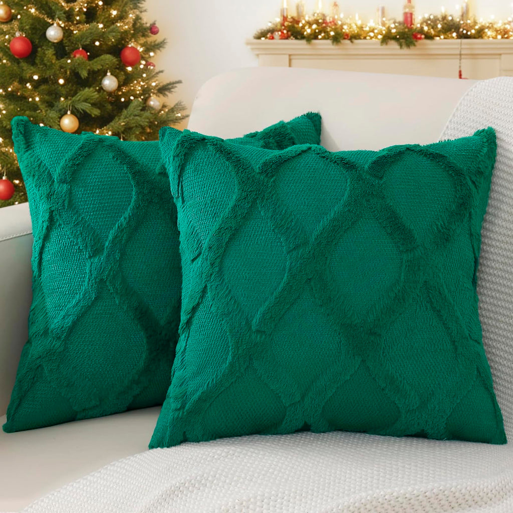 Faux Fur Throw Pillow Covers