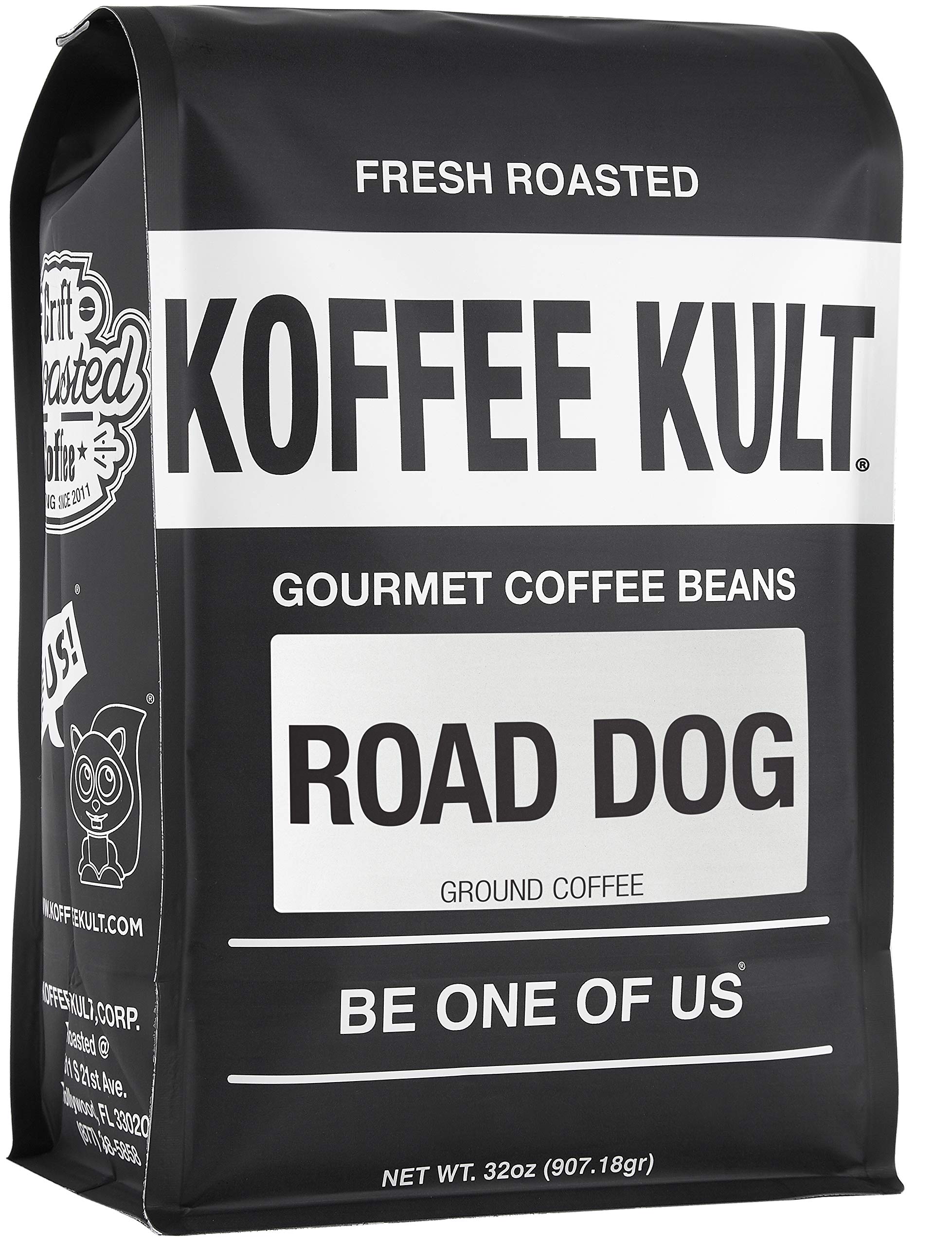 Koffee Kult Koffee Kult Medium Roast Smooth and Flavorful Ground Coffee - Perfect for a Relaxing Cup Anytime (Medium Roast, 32oz)
