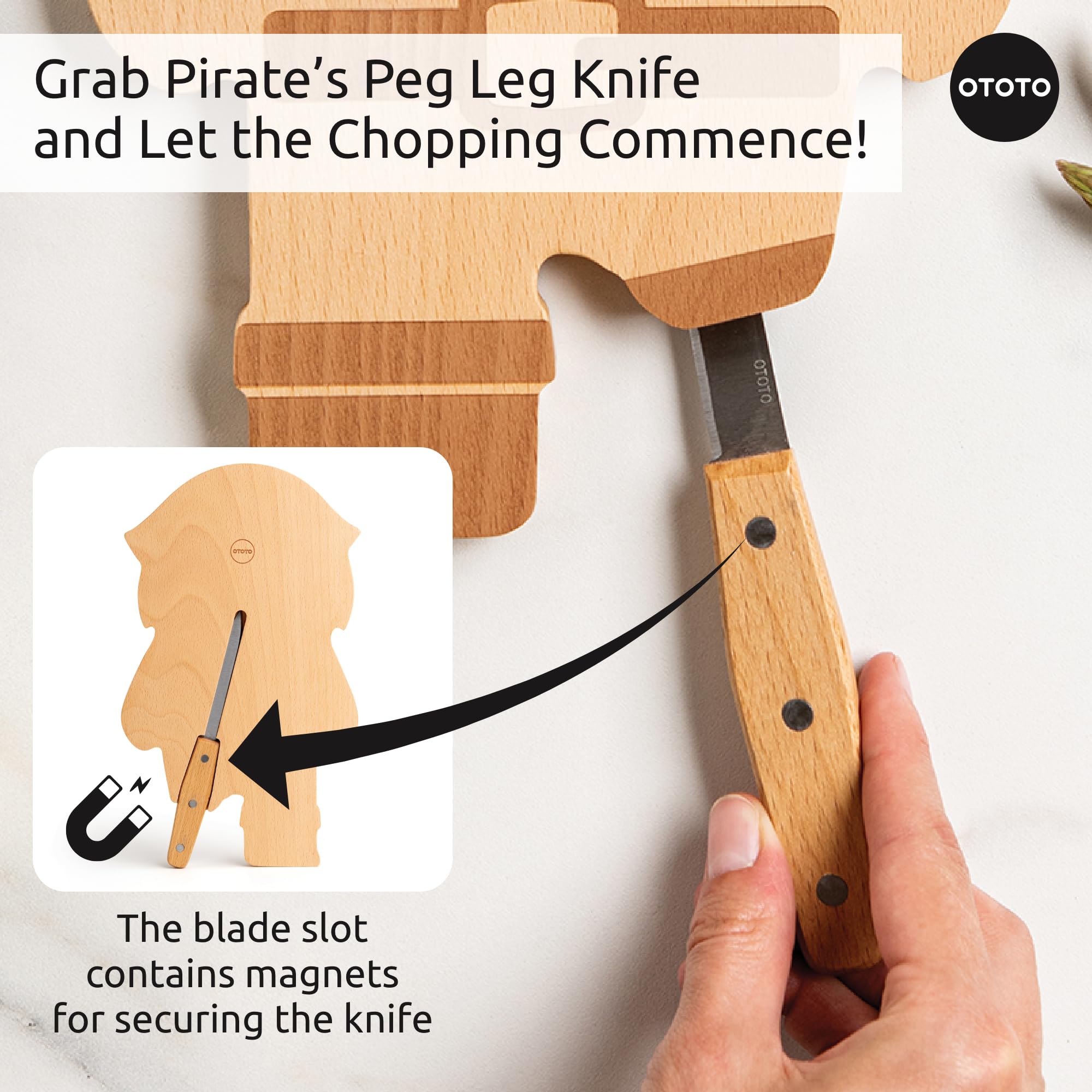 OTOTO Cutting Board - Wooden & Plastic Cutting Boards for Kitchen, Fun & Spooky Kitchen Gadgets, Housewarming & Goth Gifts, Dishwasher Safe (Bat, Plastic)