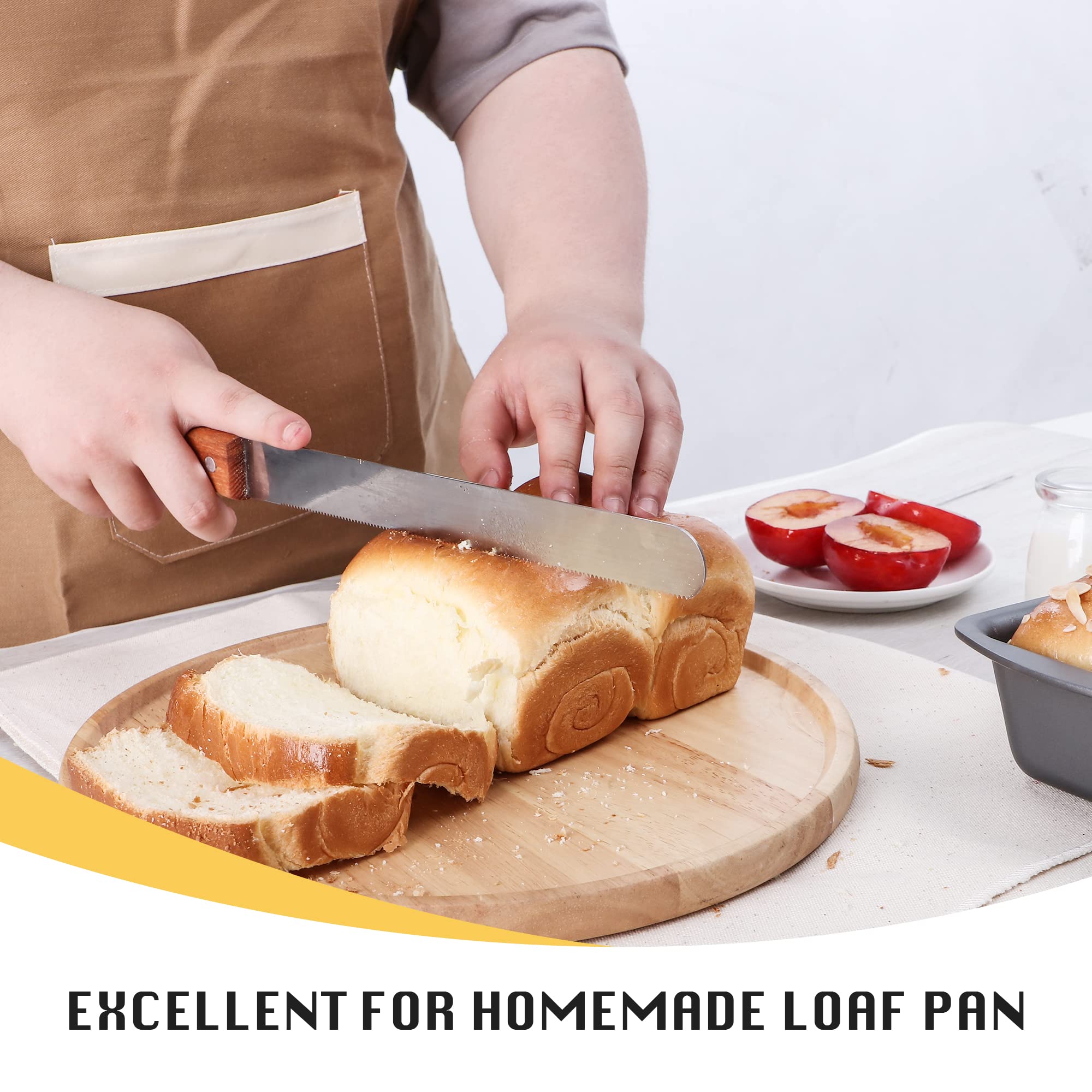 HONGBAKE Mini Loaf Pan for Baking Bread, 6 x 3.3 x 2 In Nonstick Small Banana Bread Tins Set of 3, Tiny Carbon Steel Meatloaf Pan - Dark Grey