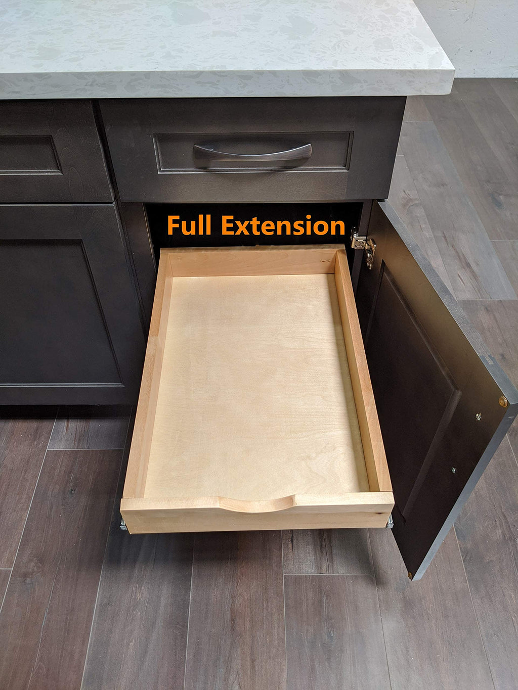 Elysian Under Desk Drawers 30" W × 21" D Add-on Drawers for Under Desk or Cabinet, Multipurpose Drawer Storage for Office Supplies, Smooth Pull Out Cabinet Organizer