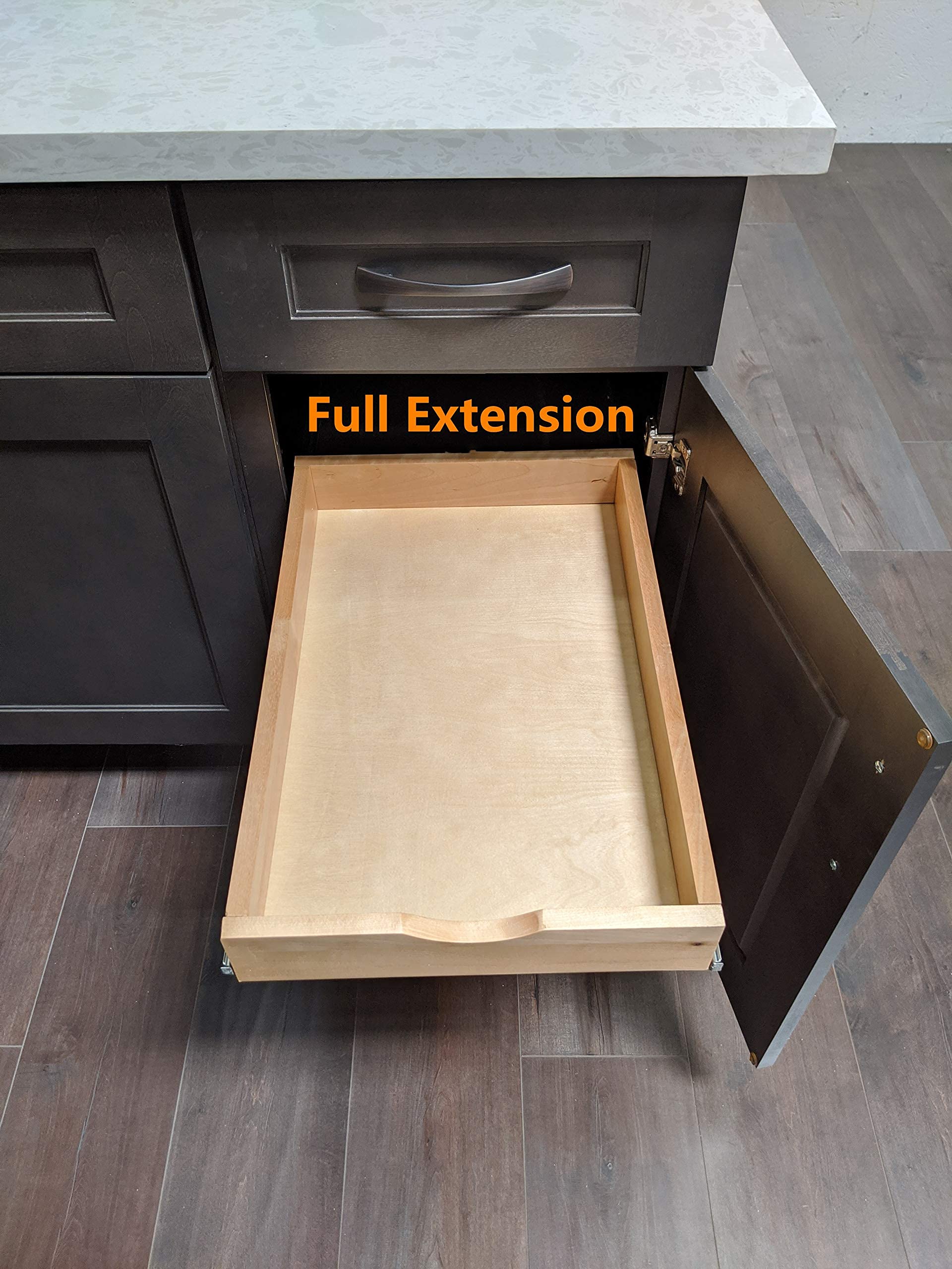 Elysian Under Desk Drawers 30" W × 21" D Add-on Drawers for Under Desk or Cabinet, Multipurpose Drawer Storage for Office Supplies, Smooth Pull Out Cabinet Organizer