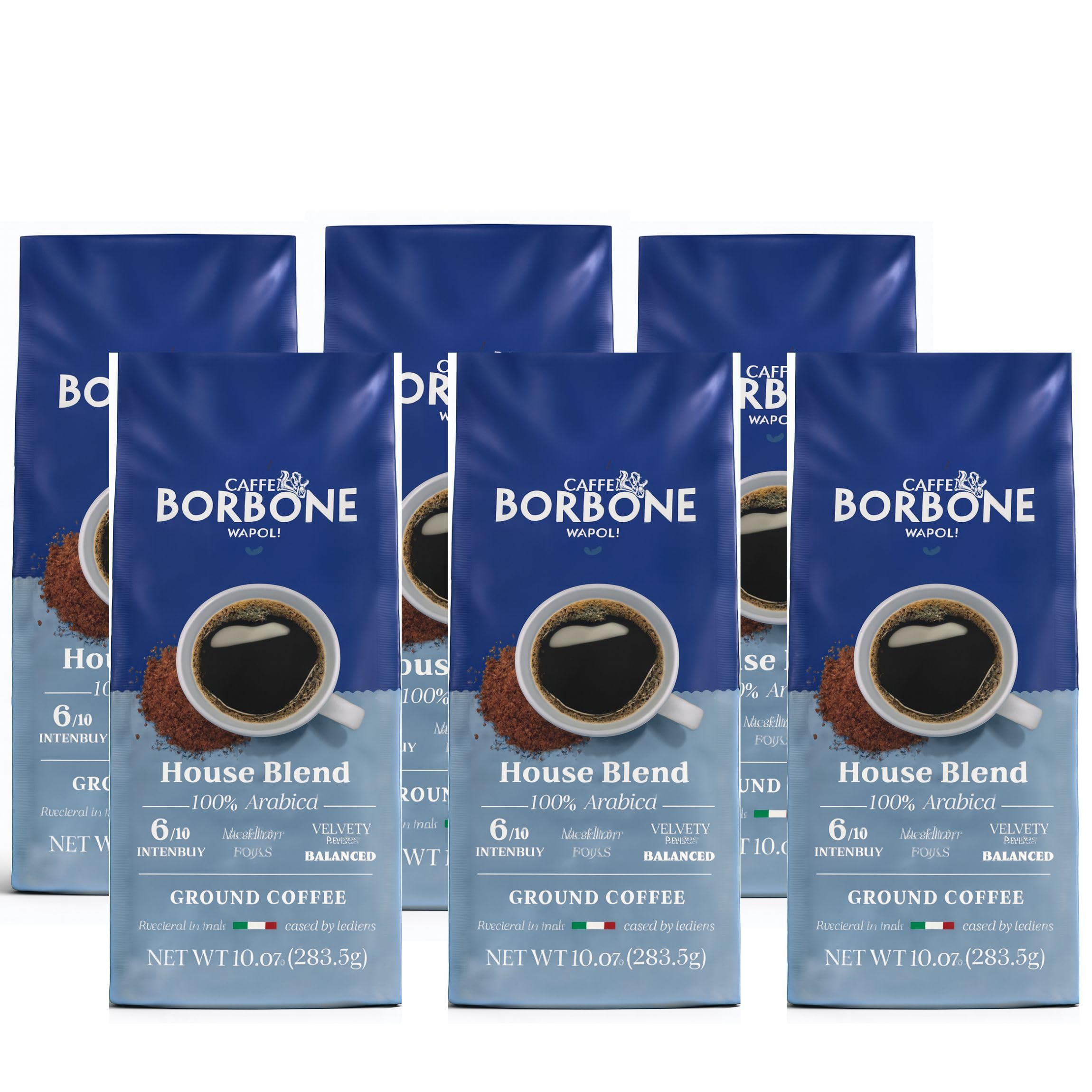 Caffè Borbone Ground Coffee, Crema Classica, Premium Coffee Blend, Full-Bodied, Balanced, Creamy and Smooth Taste, Made in Italy - 8.8 ounce (Pack of 4)