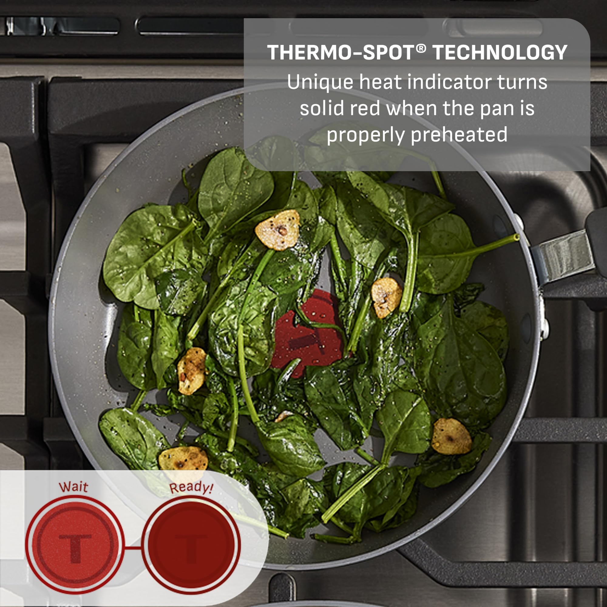 T-Fal Ultimate Hard Anodized Nonstick Pots and Pans Set 17 Piece, Nonstick Cookware Set with Fry Pan, Saucepans, Saute-Pan, Griddle, Dishwasher Safe, Onyx