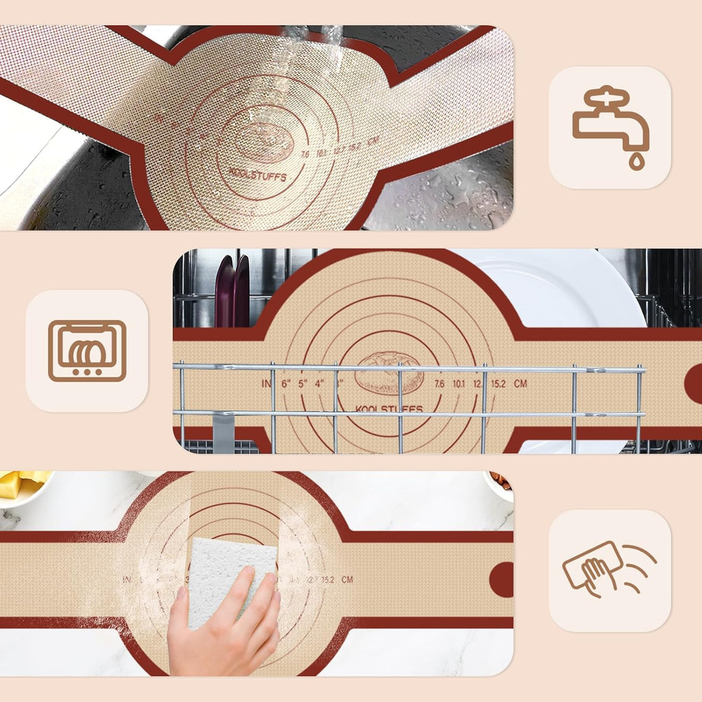 Silicone Bread Loaf Pan 2PC + Bread Sling Set, Non-Stick, Easy Release & Transfer, Dishwasher Safe