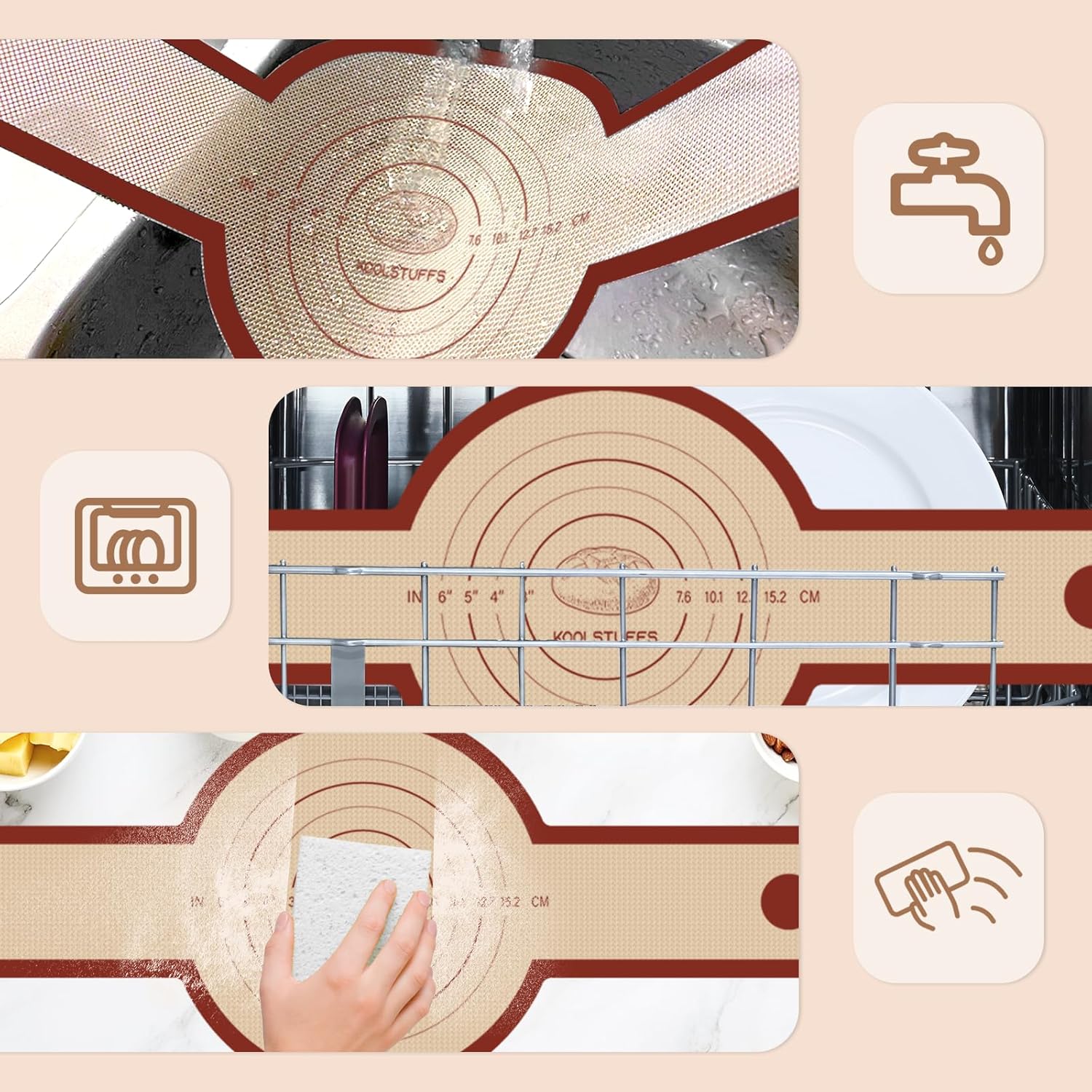 Silicone Bread Loaf Pan 2PC + Bread Sling Set, Non-Stick, Easy Release & Transfer, Dishwasher Safe