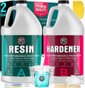 Crystal Clear Epoxy Resin Kit 32oz, Self-Leveling, Ultra-Glossy, Bubble Free, UV & Moisture Resistant Resin Kit for Art, Jewelry, Tabletops, Wood Finishes, Marine, Easy 1:1 Mix, DIY Crafts