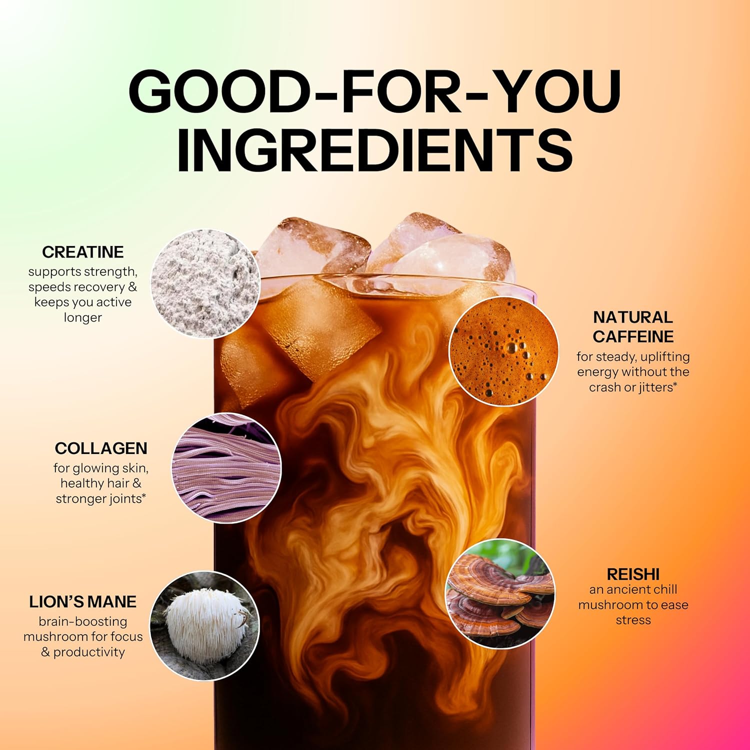 Moment High Protein Mushroom Coffee with Creatine – Zero Sugar, Low Acidity Instant Protein Coffee Powder with Lion’s Mane, Reishi & L-Theanine for Energy, Focus & Mental Clarity-25 Servings