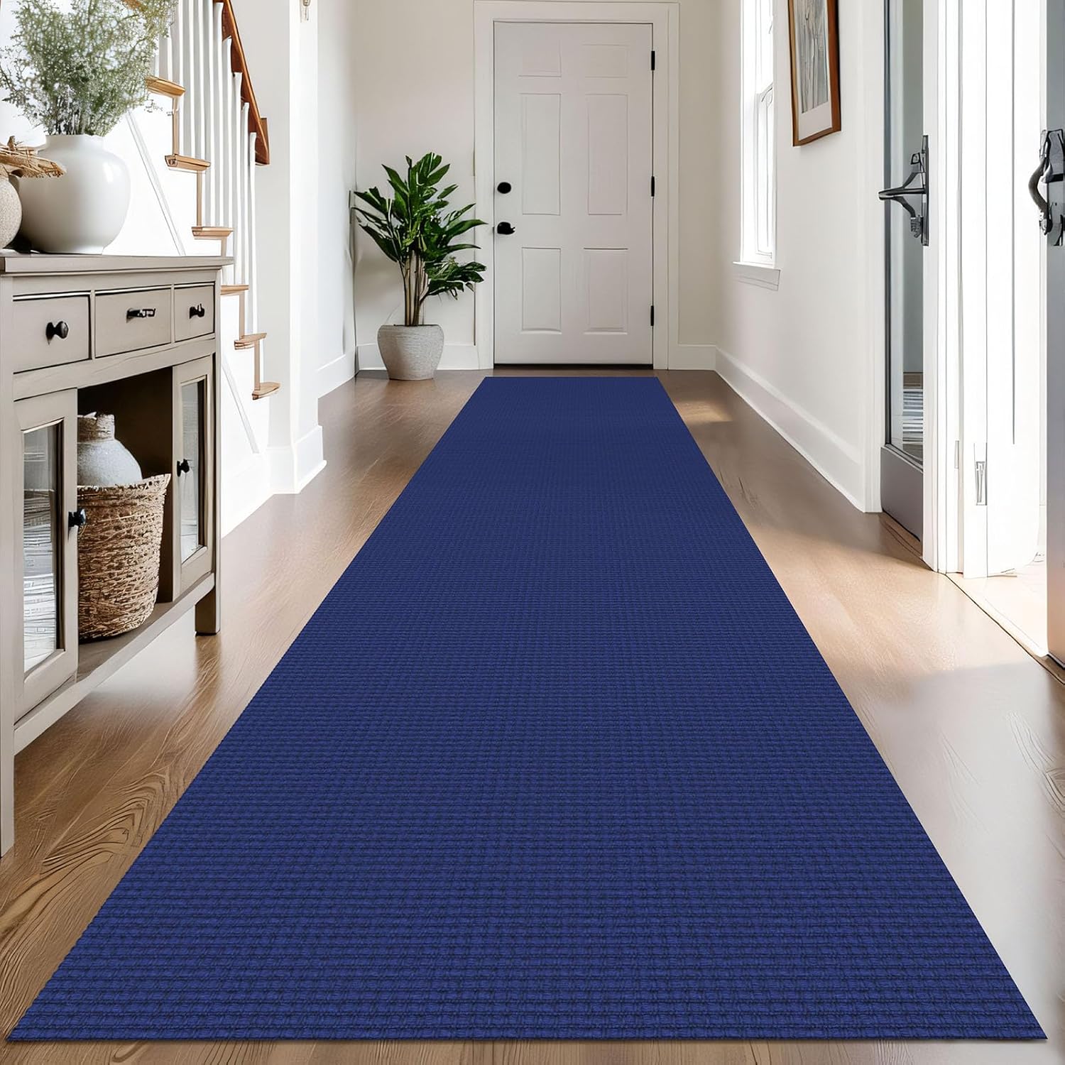 IOHOUZE Small Area Rug 2x3 Washable Woven Rugs for Entryway Non Slip Rubber Backed Kitchen Rugs Indoor Outdoor Doormat Throw Rug Floor Carpet for Entrance Front Door, Orange/Tan/Brown