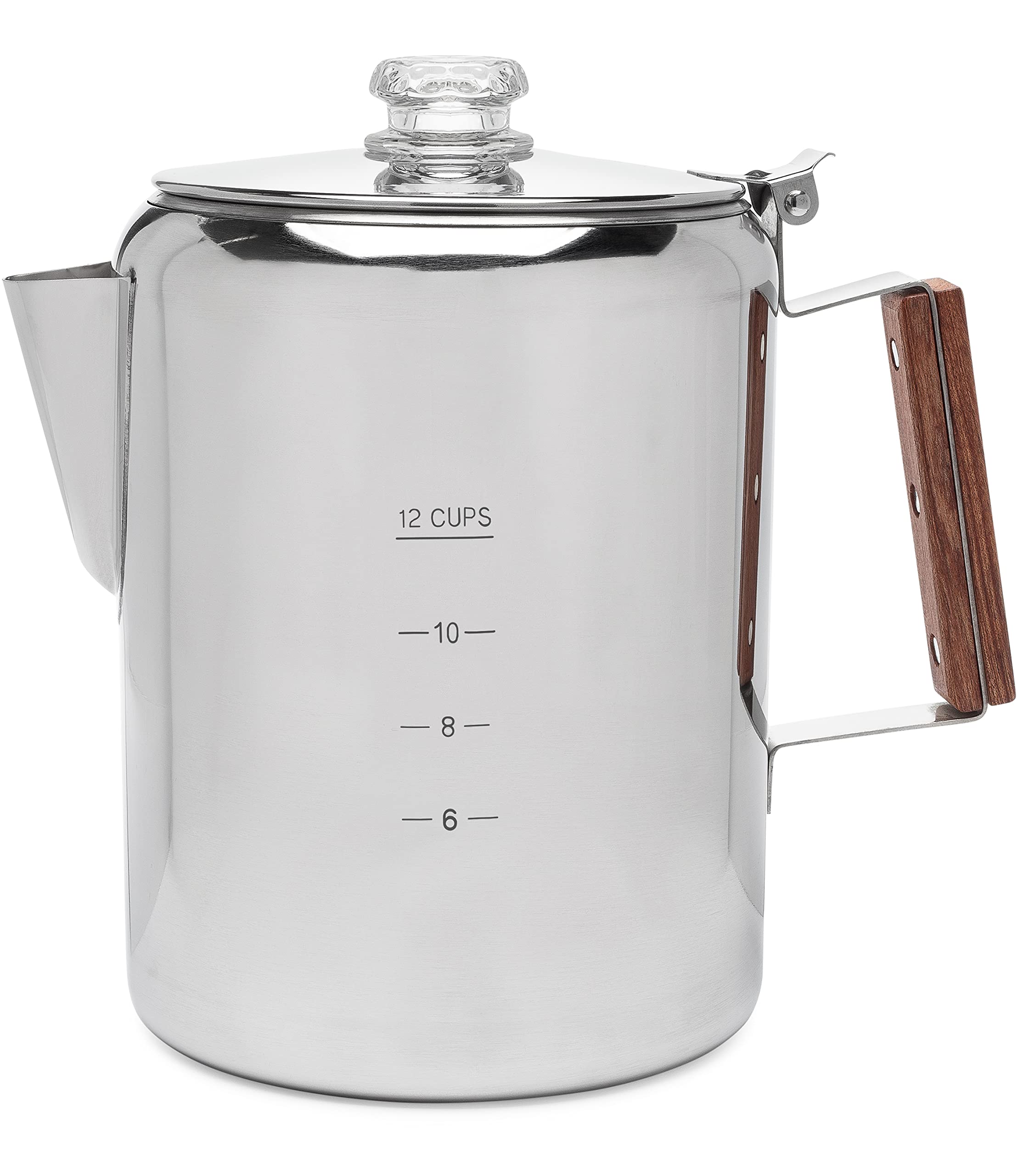 COLETTI Bozeman Percolator Coffee Pot — NO Aluminum or Plastic [9 cup]