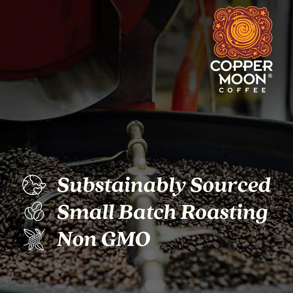 Copper Moon Medium Roast Whole Bean Coffee, Stargazer Blend, 2 Lb
