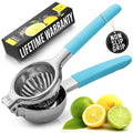 Lemon Squeezer Stainless Steel with Premium Quality Heavy Duty Solid Metal Squeezer Bowl - Large Manual Citrus Press Juicer and Lime Squeezer Stainless Steel - by Zulay Kitchen