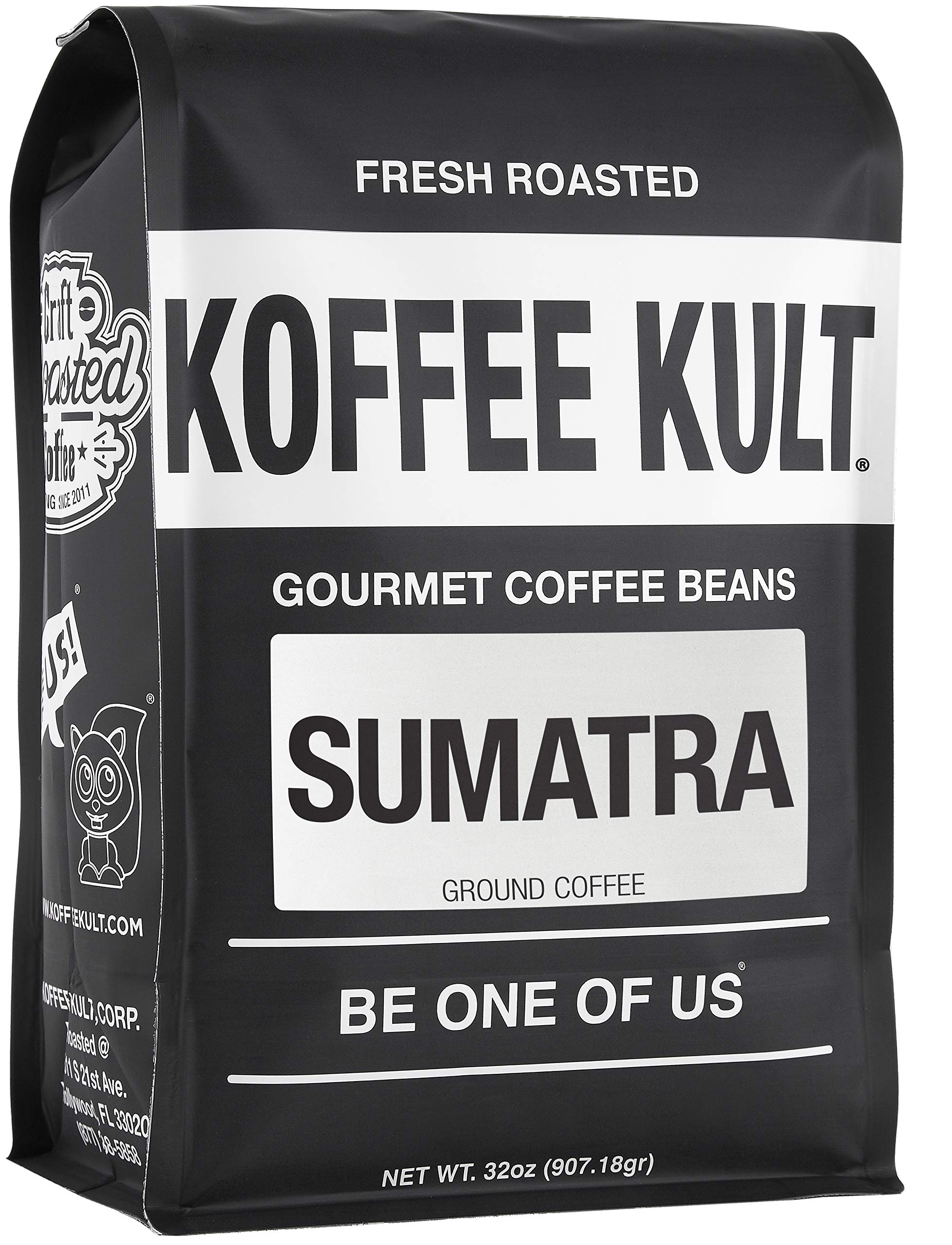 Koffee Kult Koffee Kult Medium Roast Smooth and Flavorful Ground Coffee - Perfect for a Relaxing Cup Anytime (Medium Roast, 32oz)