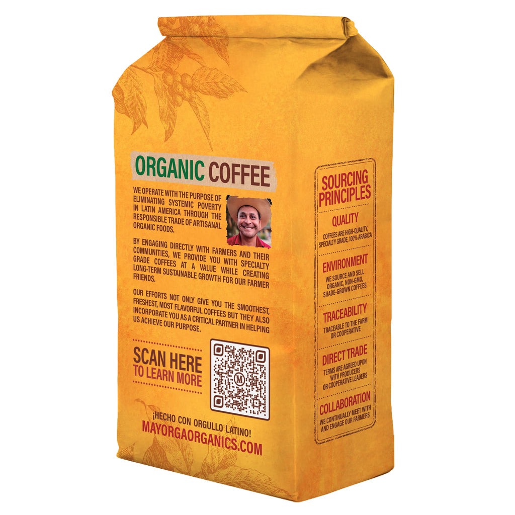 Mayorga Organic Coffee 2lb Cafe Cubano Roast - Dark Roast Whole Bean Specialty Grade Coffee, 100% Arabica, Slow Roasted, Bold and Smooth Flavor with Low Acidity - USDA Organic, Non-GMO, Kosher