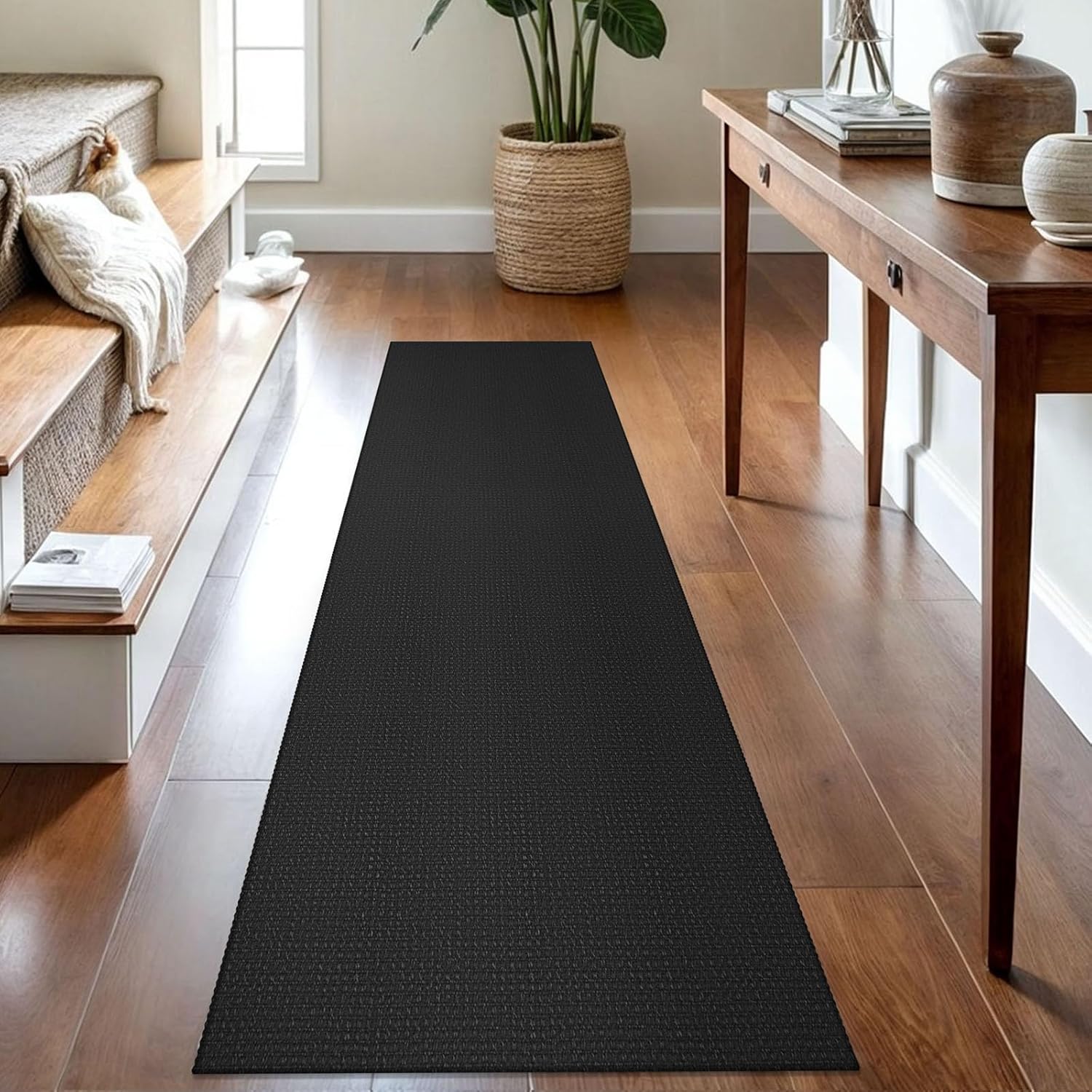 IOHOUZE Small Area Rug 2x3 Washable Woven Rugs for Entryway Non Slip Rubber Backed Kitchen Rugs Indoor Outdoor Doormat Throw Rug Floor Carpet for Entrance Front Door, Orange/Tan/Brown