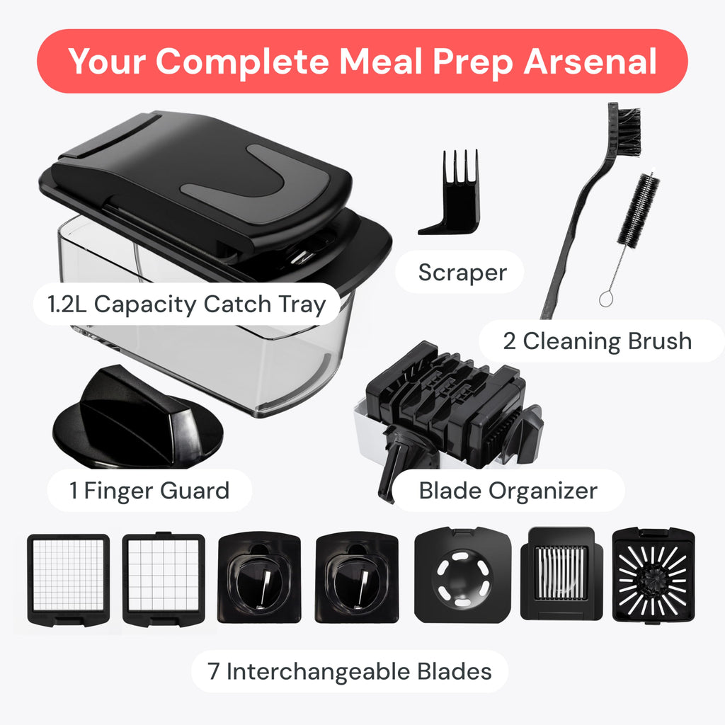 Fullstar The Original Pro Chopper - Vegetable Chopper and Spiralizer, Food Chopper with Container, Fruit Slicer, Kitchen Gadgets & Gifts, Home Essentials (4 in 1, White)