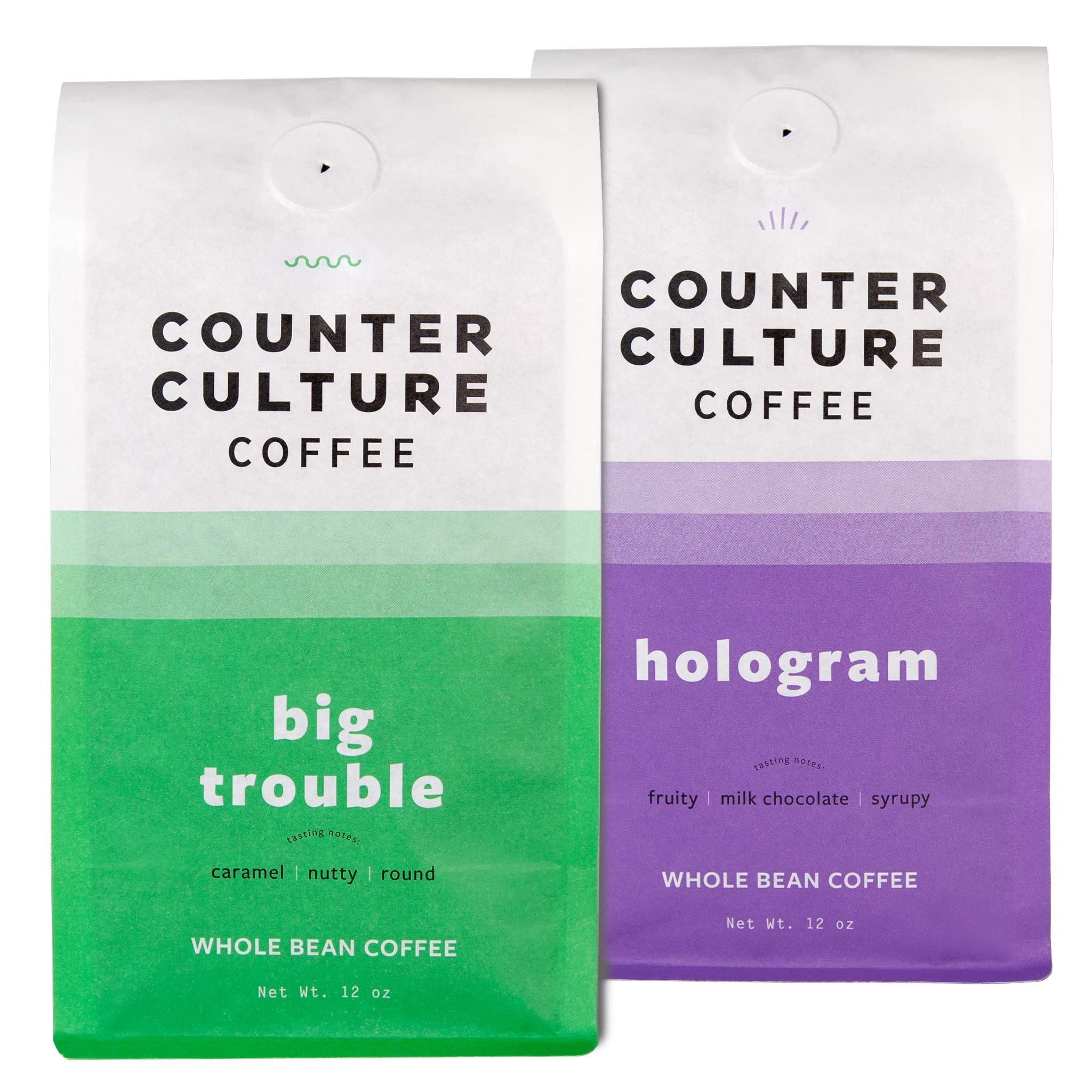 Counter Culture Coffee - Whole Bean Coffee - Freshly Roasted Coffee Beans - Premium Coffee - Multiple Flavors - One 12 Ounce Bag of Each (Fast Forward)