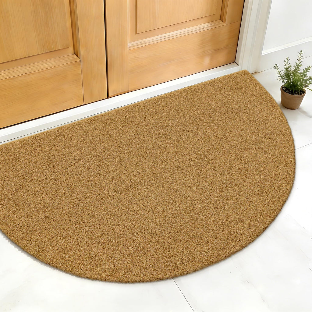 OLANLY Front Door Mat, Low Profile Doormat, Stain and Fade Resistant, Easy to Clean, for Indoor and Outdoor Entrances, Patio Porch or Entryway, Brown (30x17 Inch, Home Sweet Home)