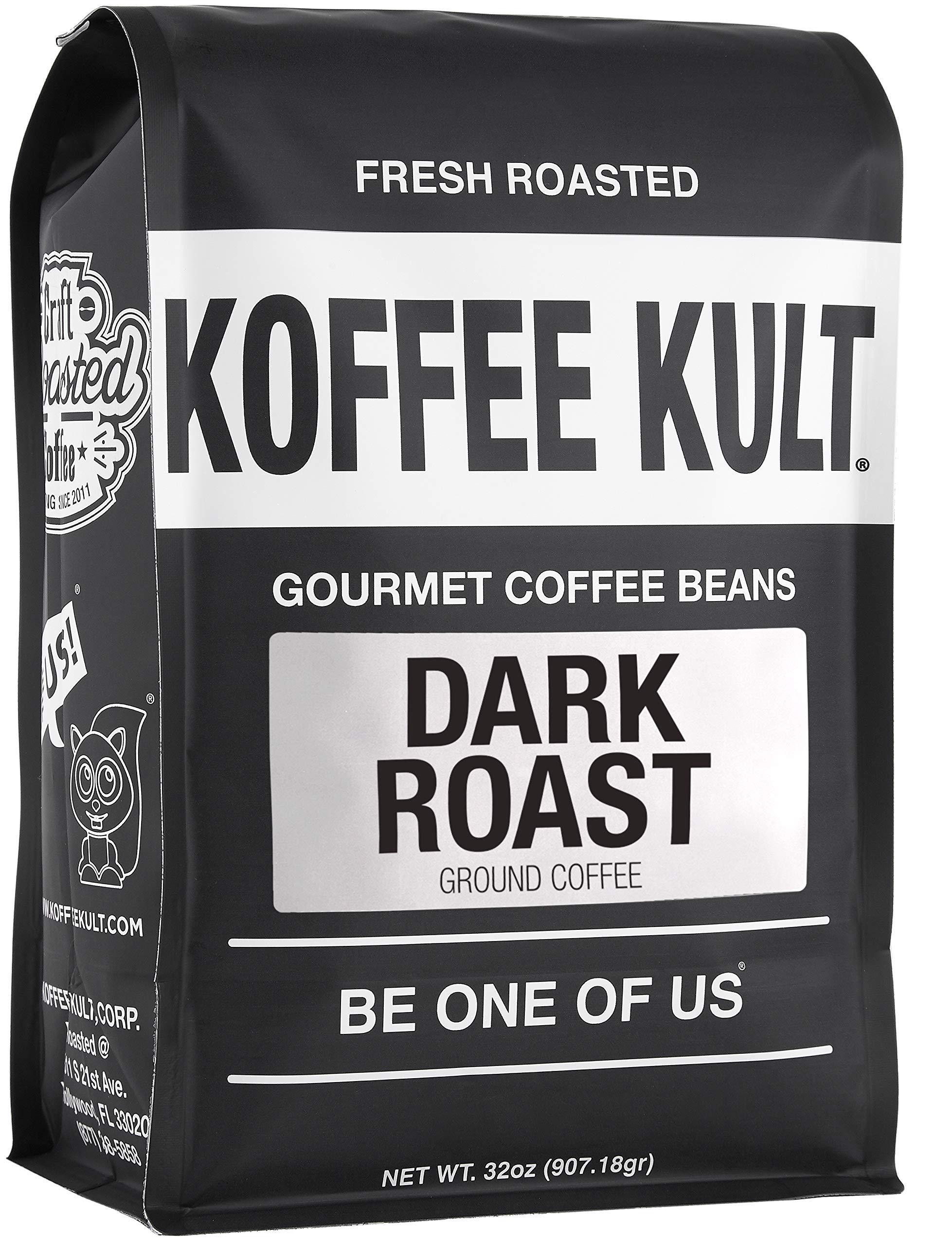Koffee Kult Koffee Kult Medium Roast Smooth and Flavorful Ground Coffee - Perfect for a Relaxing Cup Anytime (Medium Roast, 32oz)