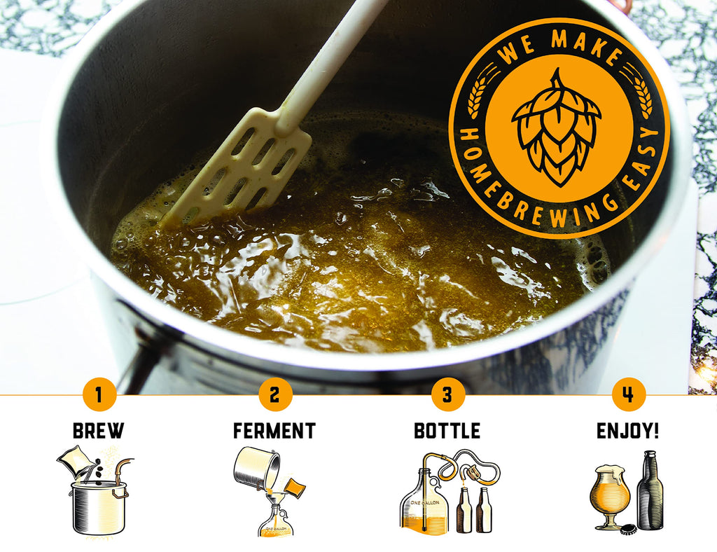 Craft A Brew - American Pale Ale - Beer Making Kit - Make Your Own Craft Beer - Complete Equipment and Supplies - Starter Home Brewing Kit - 1 Gallon