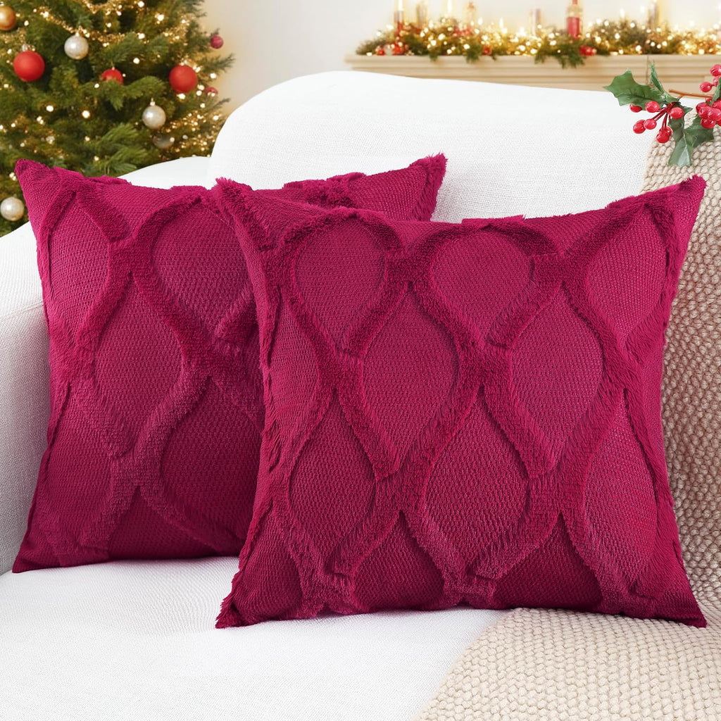 Faux Fur Throw Pillow Covers