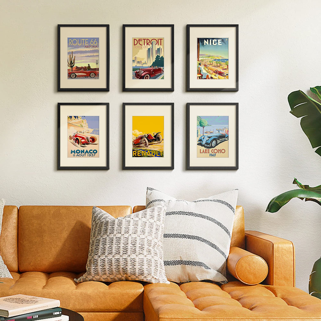 upsimples 8x10 Picture Frame Set of 5, Display Pictures 5x7 with Mat or 8 x 10 Without, Wall Gallery Photo Frames, Black