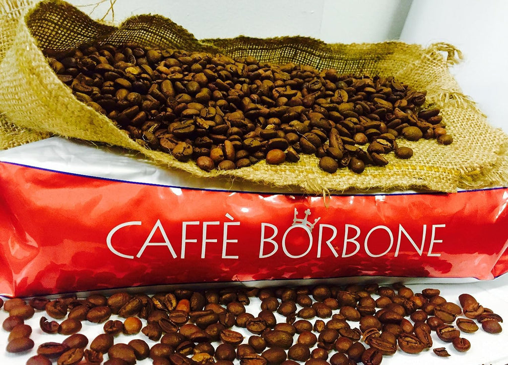 Caffè Borbone Whole Bean Coffee, Medium-Dark Roast DEK Blend, Decaffeinated Italian Coffee, 2.2 lb Bag (Pack of 2)