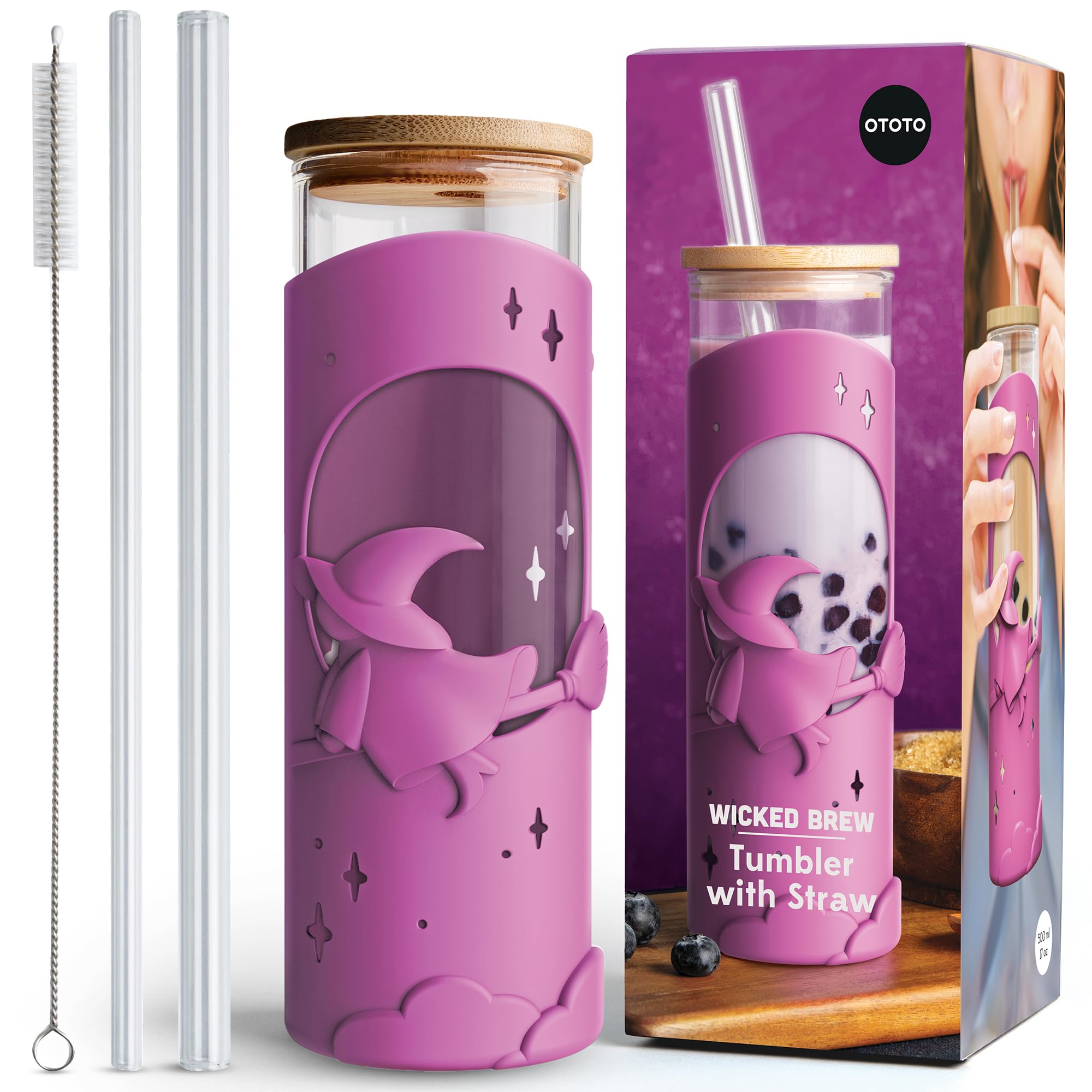 OTOTO Spooky Bootle - Halloween, Halloween Tumbler, Accessories, Insulated Water Bottle, Stainless Steel, Cute Water Bottle, Leak Proof Water Bottles, Spooky, Witchy, Goth Gifts, 18oz.