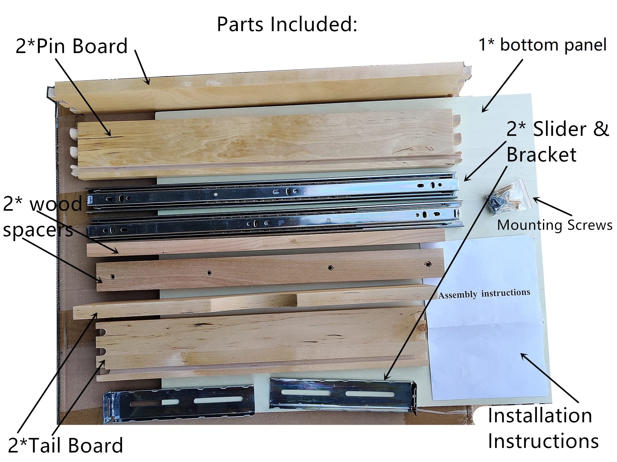 Elysian Under Desk Drawers 30" W × 21" D Add-on Drawers for Under Desk or Cabinet, Multipurpose Drawer Storage for Office Supplies, Smooth Pull Out Cabinet Organizer