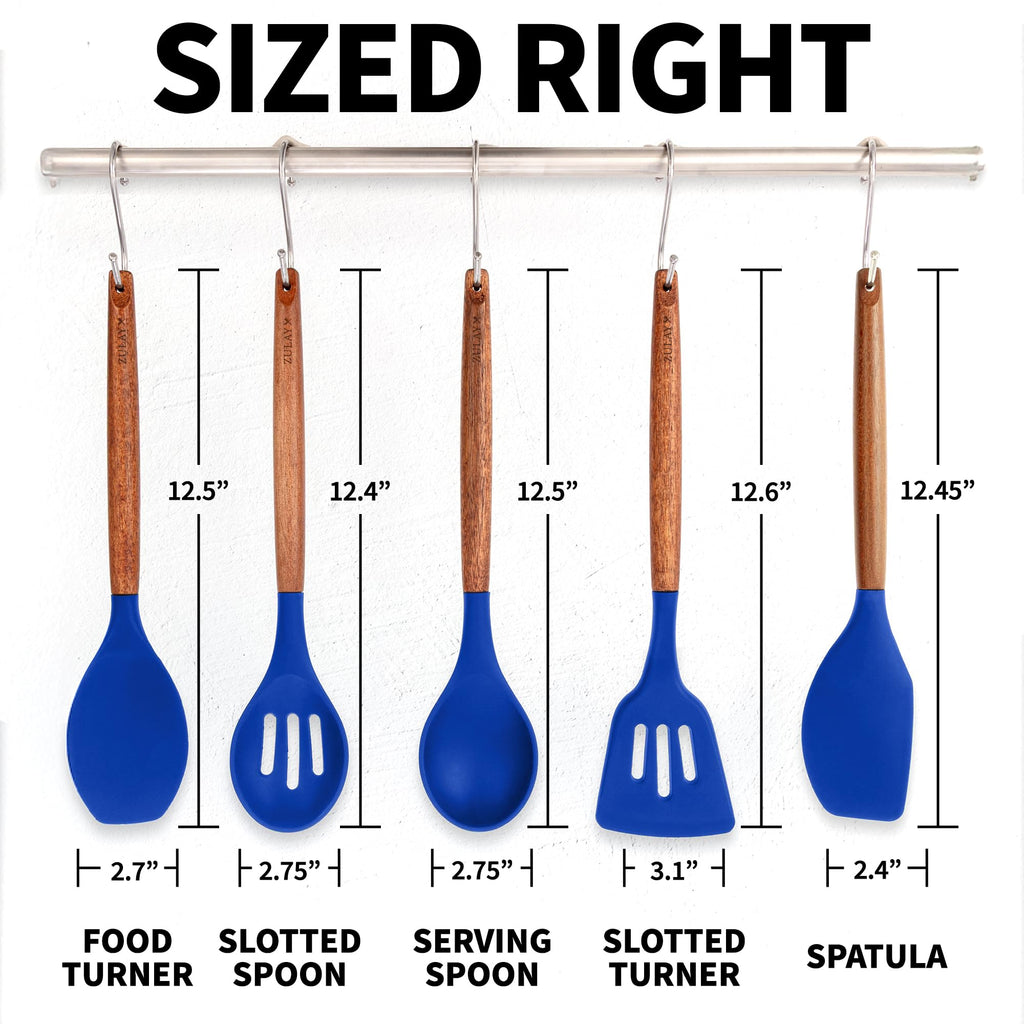 Zulay Kitchen 5 Piece Silicone Utensil Set