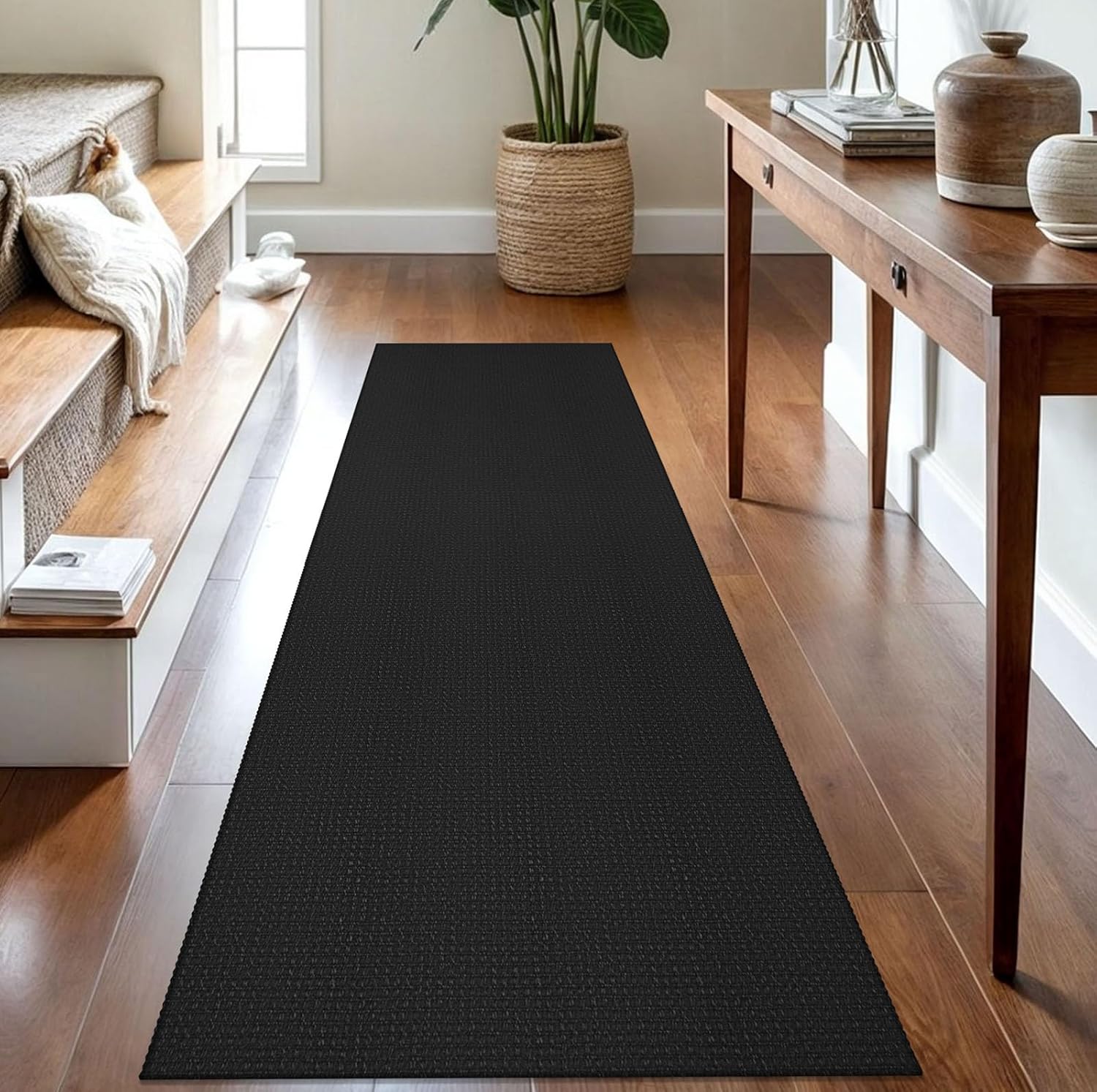 IOHOUZE Small Area Rug 2x3 Washable Woven Rugs for Entryway Non Slip Rubber Backed Kitchen Rugs Indoor Outdoor Doormat Throw Rug Floor Carpet for Entrance Front Door, Orange/Tan/Brown