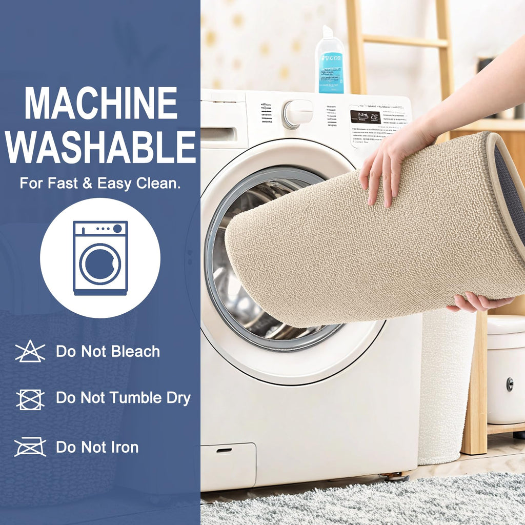 OLANLY Bathroom Rugs Sets 2 Piece, Soft Absorbent Memory Foam Bath Rug Set, Non-Slip, Quick Dry, Machine Washable Bath Mats for Bathroom, Home Decor Accessories (30"x20"+24"x16", Grey)