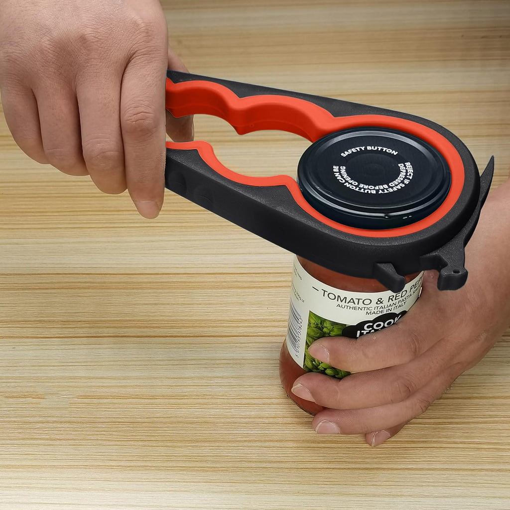 Latest Jar Opener and 5 in 1 Bottle Opener with Rubber Jar gripper Pad Ideal for Seniors with arthritis Weak Hands and Low Strength