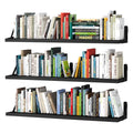 upsimples Floating Book Shelves for Wall, 15.7 Inches Wood Shelves for Living Room, Bathroom, Bedroom, Kitchen Storage and Decoration, White