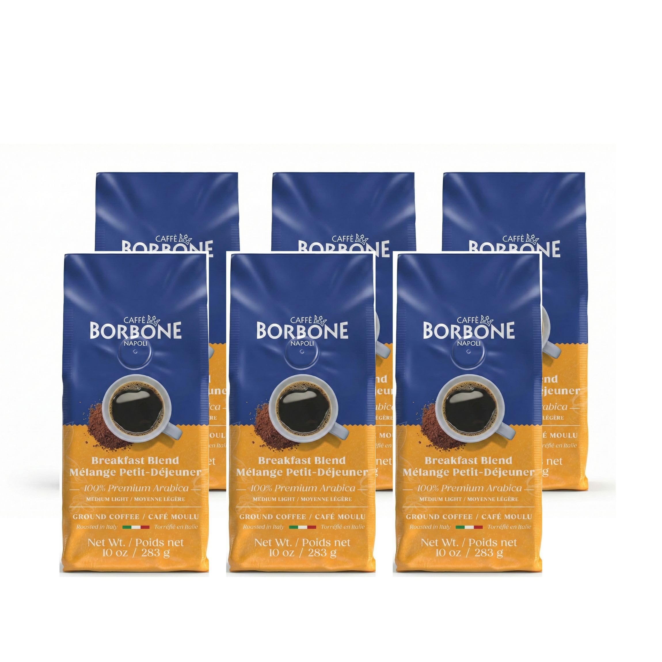 Caffè Borbone Ground Coffee, Crema Classica, Premium Coffee Blend, Full-Bodied, Balanced, Creamy and Smooth Taste, Made in Italy - 8.8 ounce (Pack of 4)